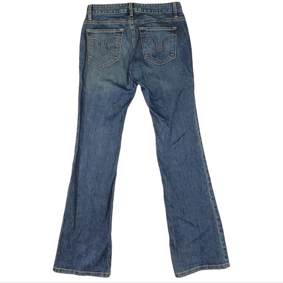 LOFT Womens Curvy Boot Dark Wash Stretch Jeans Size 2 - Picture 3 of 10